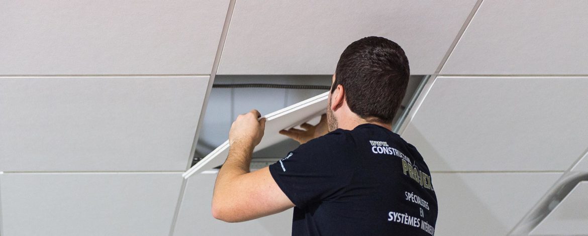 plafond suspendu maison